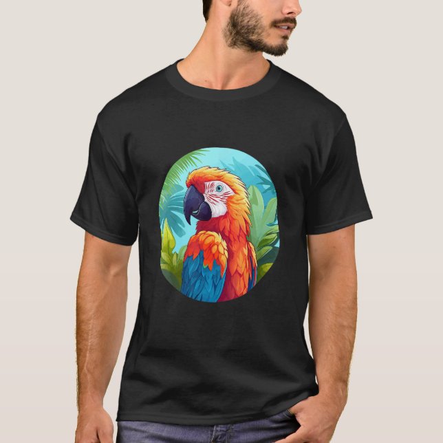 Camiseta Cute Parrot Bird Parrot Motif Birds Parrot 1 (Anverso)