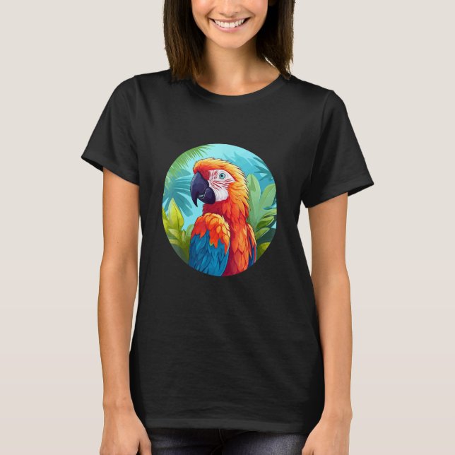 Camiseta Cute Parrot Bird Parrot Motif Birds Parrot 1 (Anverso)
