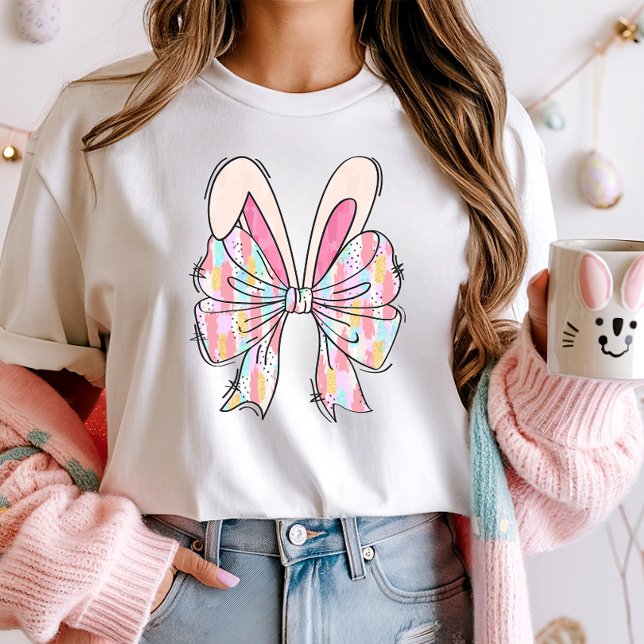 Camiseta Cute Pastel Bunny Bow (Subido por el creador)