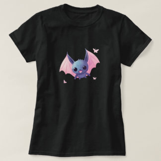Camiseta Cute Pastel con diseño de Halloween de Alas rosada