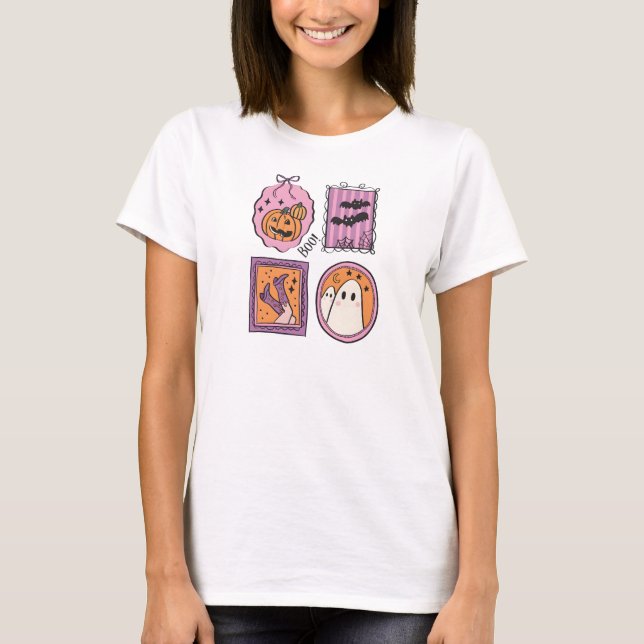 Camiseta Cute Pastel Halloween Frames (Anverso)