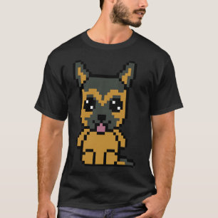 Camiseta Cute Pastor Alemán (Chibi Pixel Animal Character