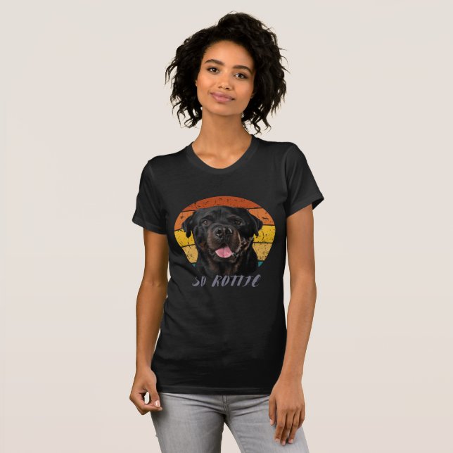 Camiseta Cute pata Retro Corazón Rotata Perro Mascota Anima (Anverso completo)