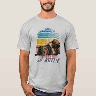 Camiseta Cute pata Retro Corazón Rotata Perro Mascota Anima