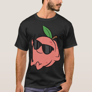 Camiseta Cute Peach Fruit Relajante Lazy Peach