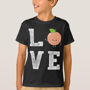 Camiseta Cute Peach Love Kawaii Peach Fruit Regalos