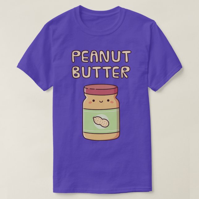 Camiseta Cute Peanut Butter Jar Doodle (Diseño del anverso)