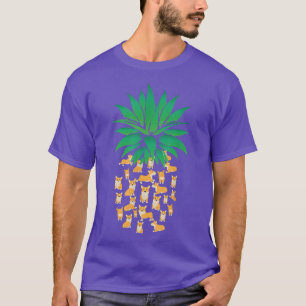 Camiseta Cute Pembroke Welsh Corgi Perros Pineapple Hombres