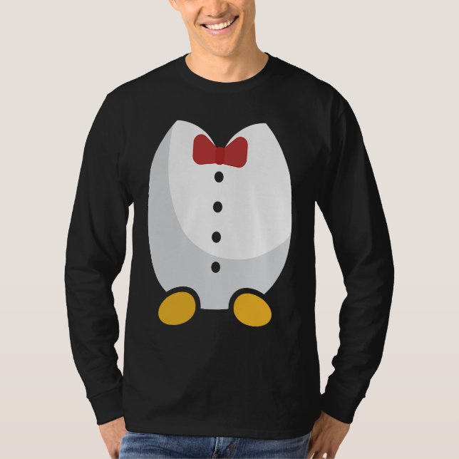 Camiseta Cute Penguin Tuxedo Halloween Party Costume Idea (Anverso)