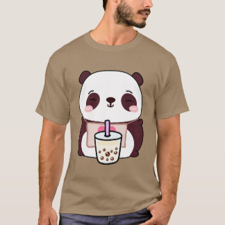 Camiseta Cute pequeño Panda ama Boba