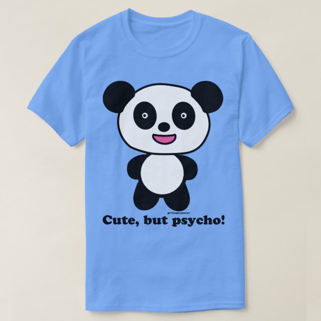 CAMISETA CUTE PERO PSYCHO (Diseño del anverso)