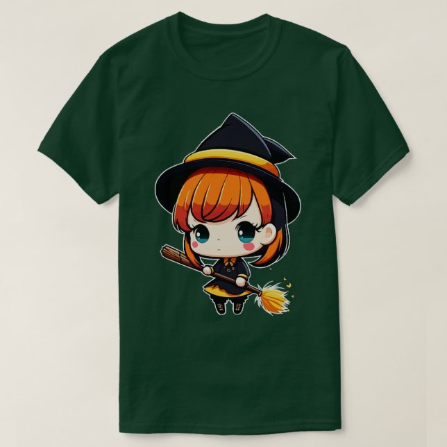 Camiseta Cute Pero Witchy Chibi Wicca (Diseño del anverso)