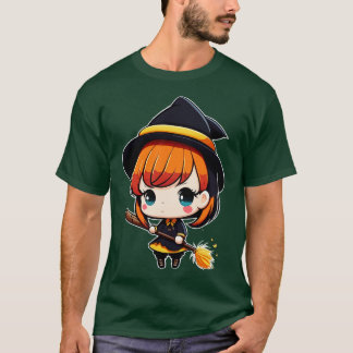 Camiseta Cute Pero Witchy Chibi Wicca