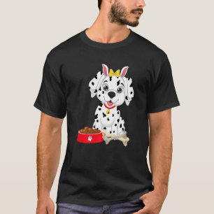 Camiseta Cute perro dálmata orejas de Pascua dálmata