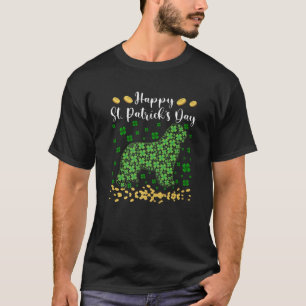 Camiseta Cute perro de Terranova Shamrock Irish St.Patrick'