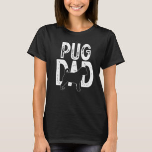Camiseta Cute Perro Pug Dad Puppy Padre
