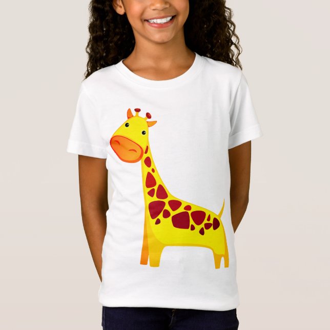 Camiseta Cute Personalizado Giraffe (Anverso)