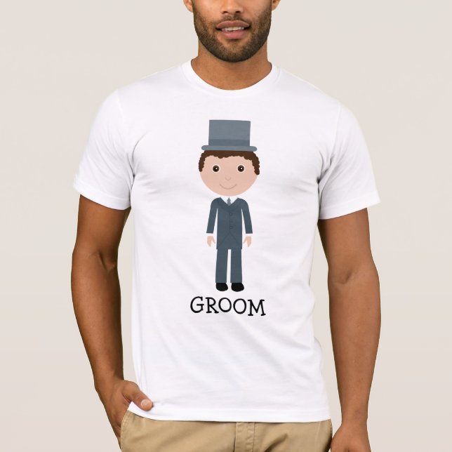 Camiseta Cute Personalizado Groom (Anverso)