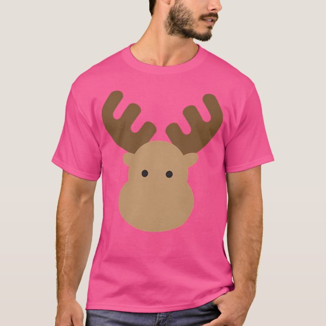 Camiseta Cute Personalizado Moose (Anverso)