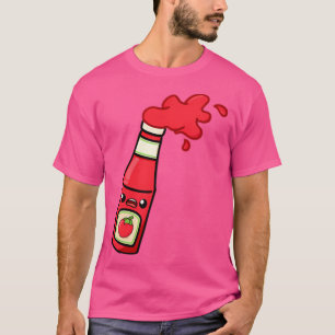 Camiseta Cute Personalizado Tomato Ketchup