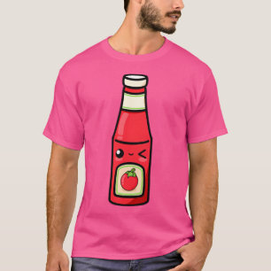 Camiseta Cute Personalizado Tomato Ketchup