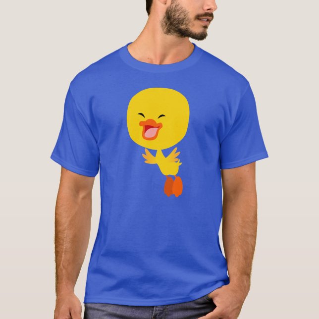 Camiseta Cute Personalizado Volador Duckling T-Shirt (Anverso)
