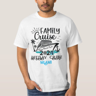 Camiseta Cute Personalized Cruise Ship Family Trip Sunset T