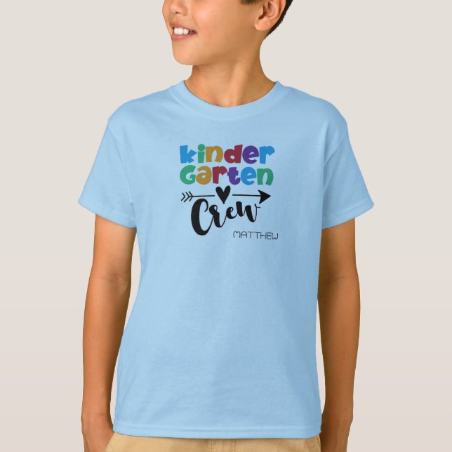 Camiseta Cute, PERSONALIZED kids Kindergarten  (Anverso)