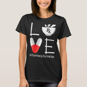 Camiseta Cute Pharmacy Tech Love Technist