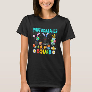 Camiseta Cute Photographer Bunnies Squad Easter Day Easter