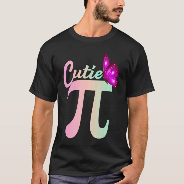 Camiseta Cute Pi Day Math Day Teacher Women girls Cutie Pi  (Anverso)