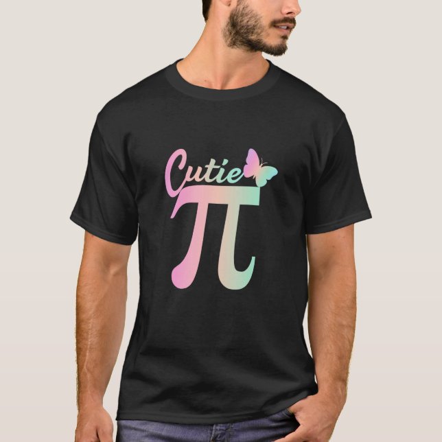 Camiseta Cute Pi Day Math Day Teacher Women girls Cutie Pi  (Anverso)