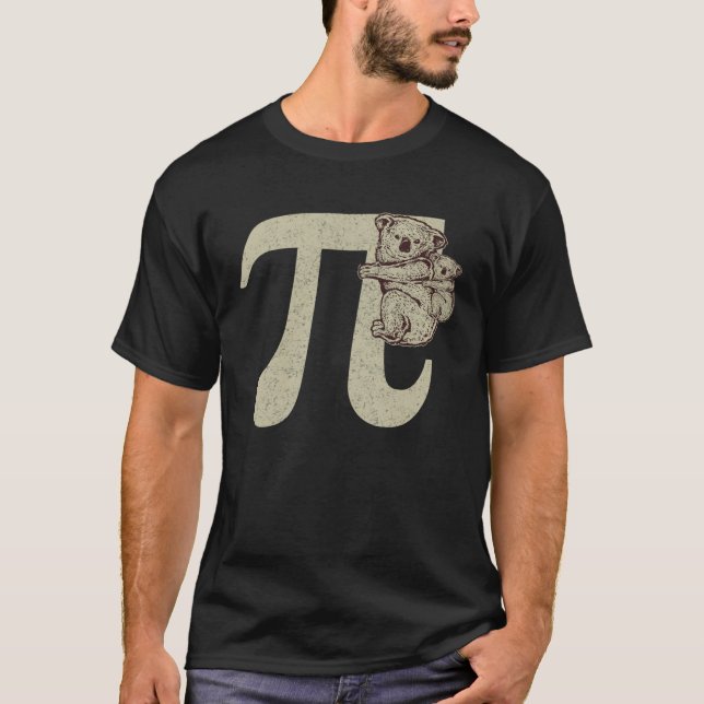 Camiseta Cute Pi Day Mathematics  Cutie Pie Baby Koala Love (Anverso)
