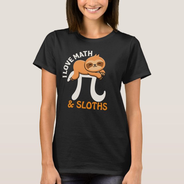 Camiseta Cute Pi Day Sloth Math Teacher Tee (Anverso)