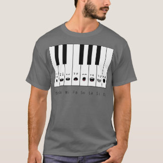 Camiseta Cute Piano Notes