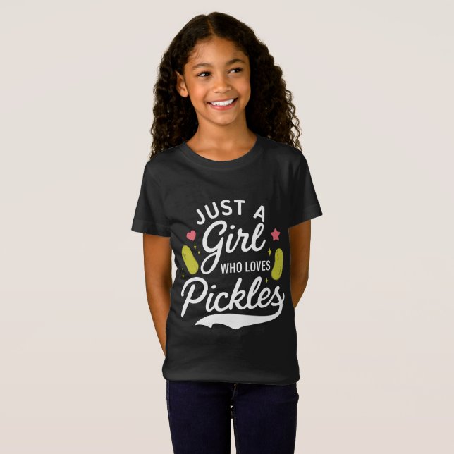 Camiseta Cute Pickle Lover Chica (Anverso completo)