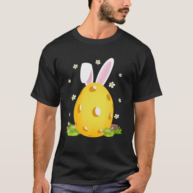 Camiseta Cute Pickleball Easter Egny Bunny Easter Day Gift  (Anverso)