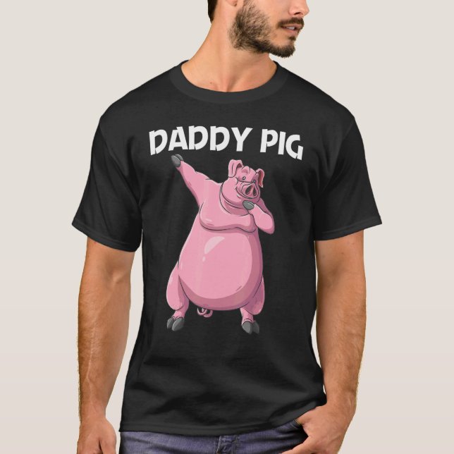 Camiseta Cute Pig For Men Dad Livestock Animal Food (Anverso)