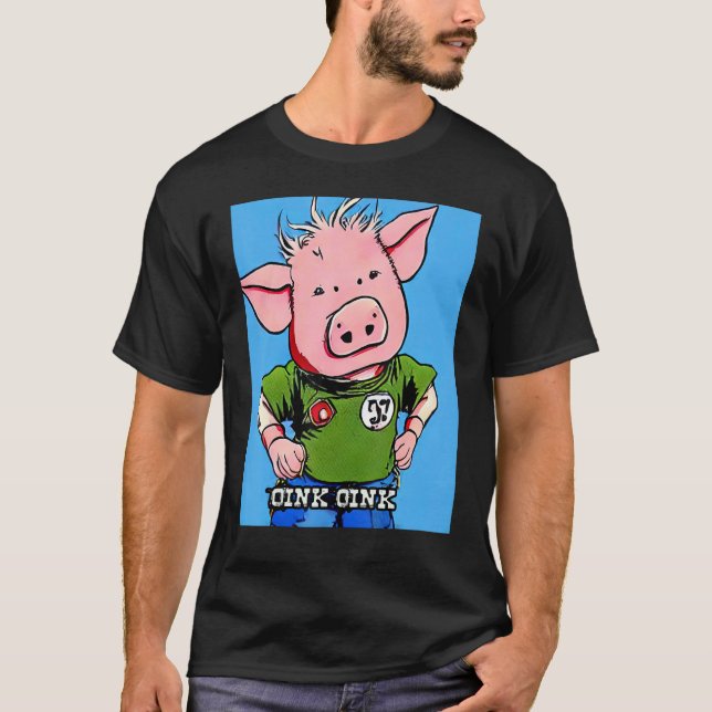 Camiseta Cute Pig Piggie Oink Oink 14 (Anverso)