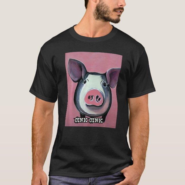 Camiseta Cute Pig Piggie Oink Oink 27 (Anverso)