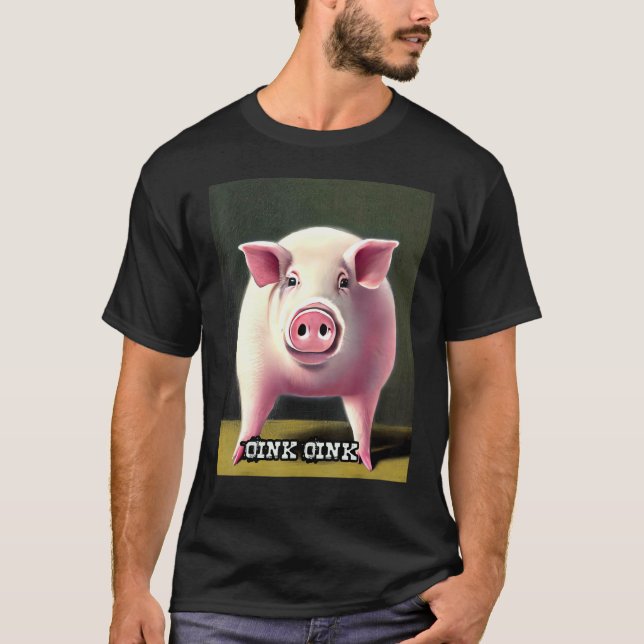 Camiseta Cute Pig Piggie Oink Oink 30 (Anverso)