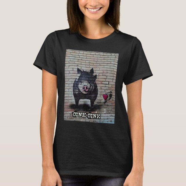 Camiseta Cute Pig Piggie Oink Oink 32 (Anverso)