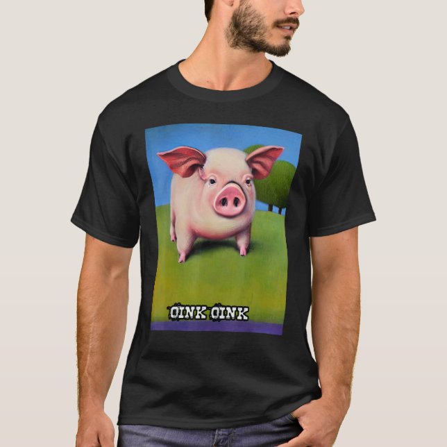 Camiseta Cute Pig Piggie Oink Oink 36 (Anverso)