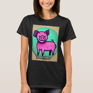 Camiseta Cute Pig Piggie Oink Oink 44