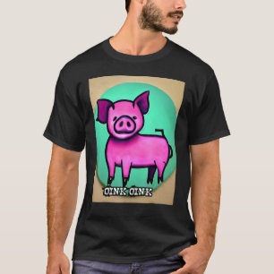 Camiseta Cute Pig Piggie Oink Oink 44