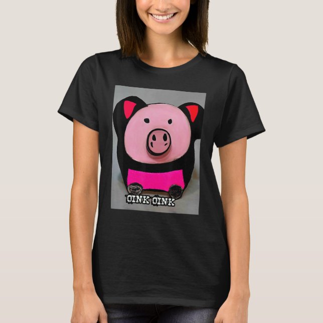 Camiseta Cute Pig Piggie Oink Oink 55 (Anverso)