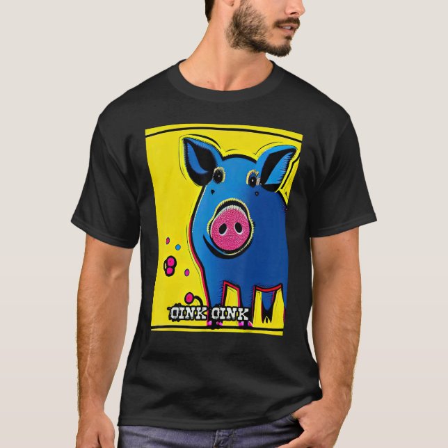 Camiseta Cute Pig Piggie Oink Oink 57 (Anverso)