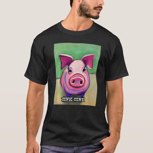 Camiseta Cute Pig Piggie Oink Oink 58 (Anverso)