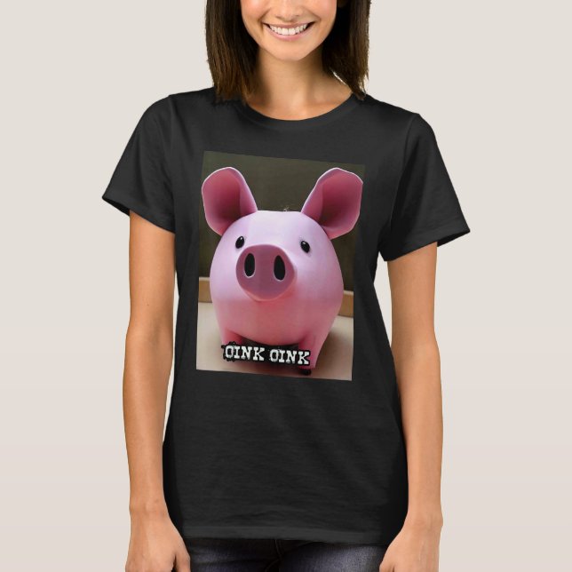 Camiseta Cute Pig Piggie Oink Oink 59 (Anverso)