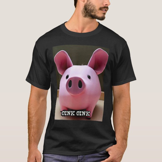 Camiseta Cute Pig Piggie Oink Oink 59 (Anverso)